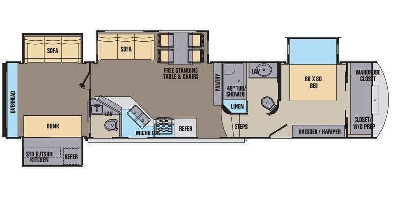 Clean and comfy 5th wheel