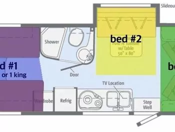 2018 Winnebago Model V (dark blue) - Class C RV on RVnGO.com